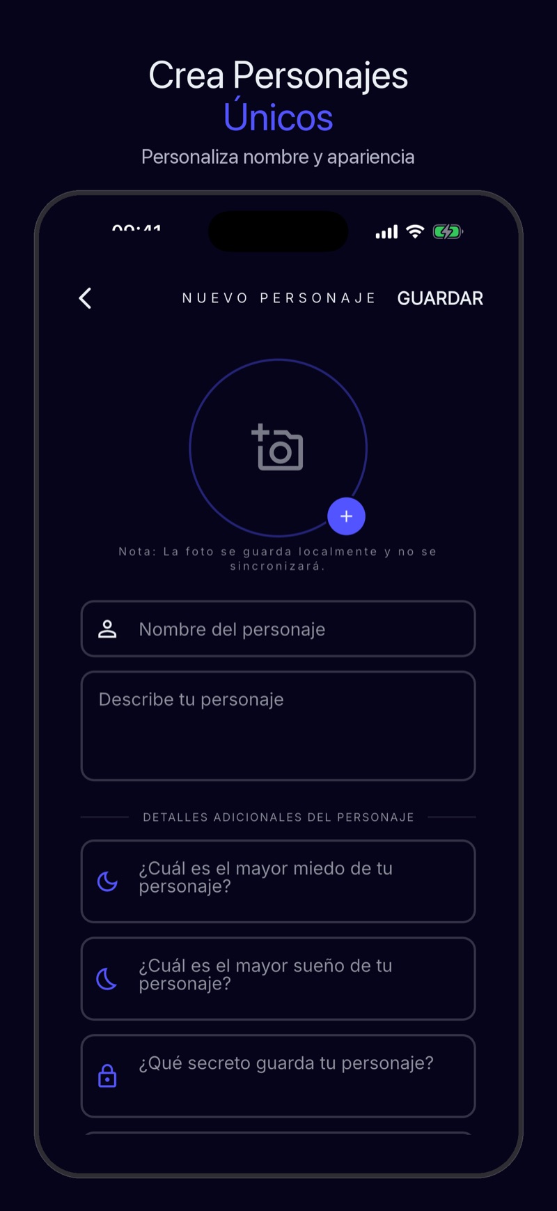 Captura de Luna — creación de historia
