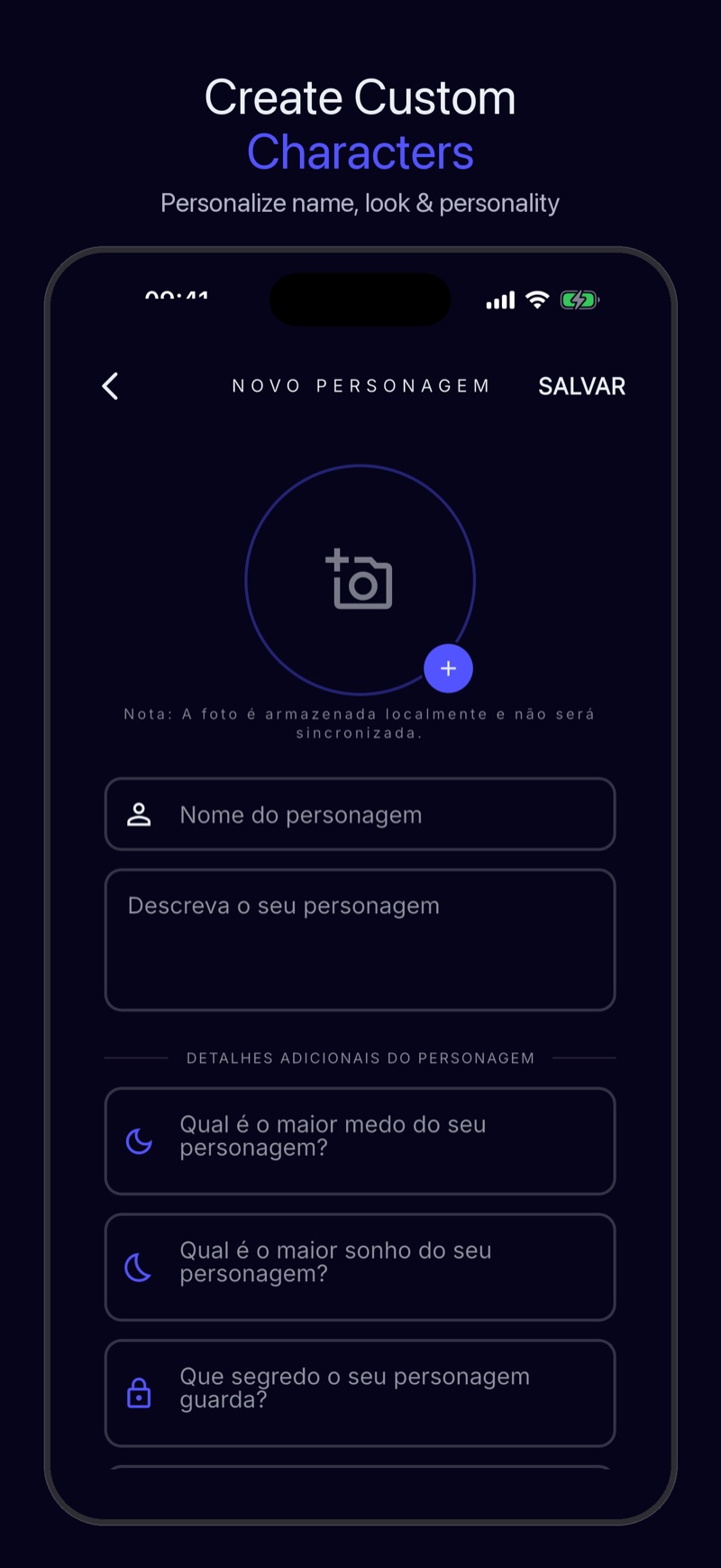 Captura do Luna — criação de história