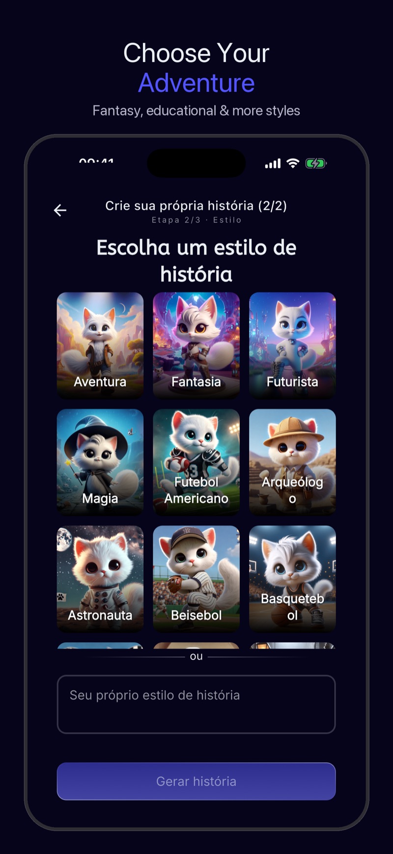 Captura do Luna — leitura de história